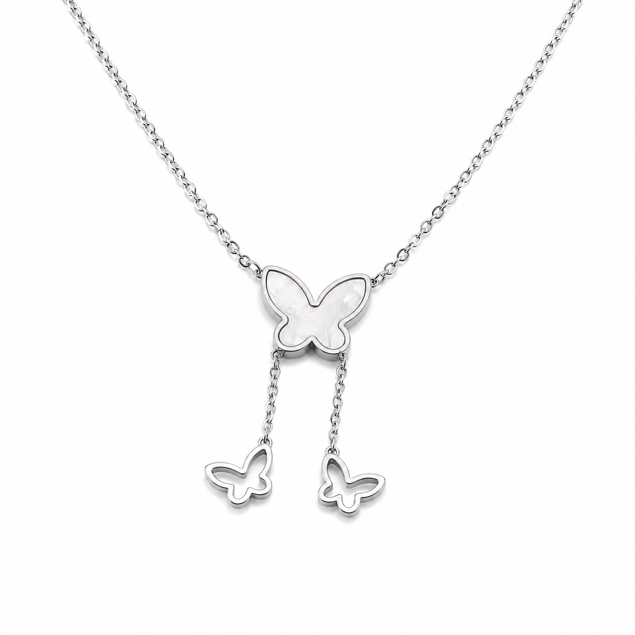Butterfly Drop Necklace