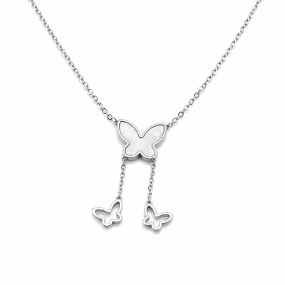 Butterfly Drop Necklace
