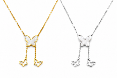 Butterfly Drop Necklace